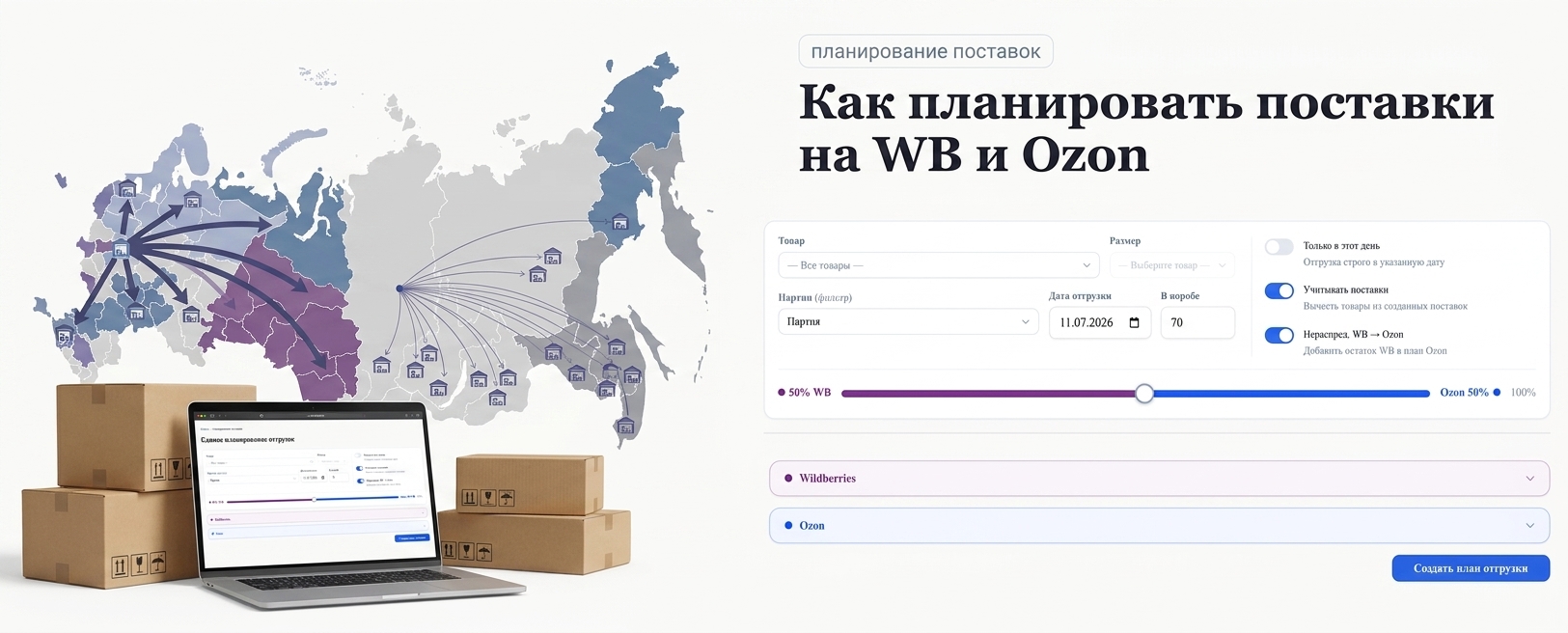 Как спланировать поставки на WB и Ozon: разбор ключевых решений